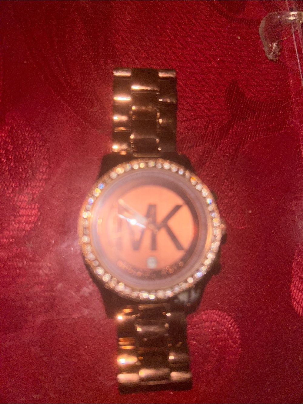Michael Kors Rose Gold Crystal Accent Bracelet Watch